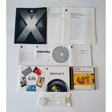 Vintage Apple Mac Software Lot iLife 08 Aperture 3 Photoshop Elements AirPort picture