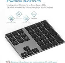 35 Keys Bluetooth-compatible Wireless Numeric Keypad picture