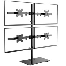 Freestanding Quad Monitor Mount for 17-27 Inch Screens, Fully Adjustable 4 Mo... picture