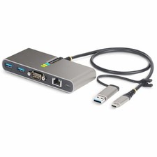 StarTech 2-Port USB-C Hub with Gb Ethernet and RS232 FTDI Serial picture