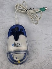 RARE AFLAC Duck Floating in Water Wired Aqua Computer Mouse Transparent Vintage picture