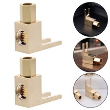 Screw Tight Spade Banana Plug Gold Copper Audio Connector for Stereo picture