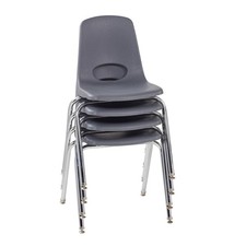 School Stack Chair 18 Swivel Glides Gray 4 Pack Model 10384-GY picture