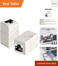 RJ45 Coupler 2-Pack: Female to Female Ethernet Adapters for Reliable Connections picture