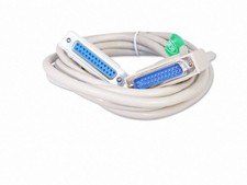 10ft DB25 Serial Port Cable 25 Pin Male to Female RS232 Connector - High Quality picture