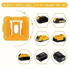 Practical 5x Battery Storage Holder Wall-Mounted Fit Dewalt 14.4-18V Power Tools picture