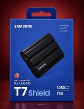 NEW Samsung T7 Shield Portable SSD 1TB, USB 3.2 Gen 2, Up to 1,050 MB/s SEALED picture