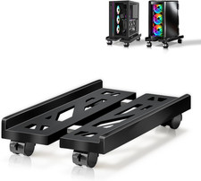PC Stand, Mobile CPU Stand for Floor, Adjustable CPU Rolling Stand, under Desk C picture