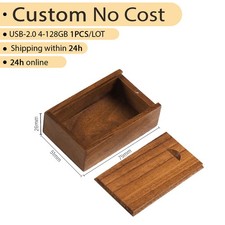 Bulk 10PCS Wood Box Free Engraving Memories Preserved for Weddings & Photography picture