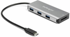 Startech 3-Port USB-C Hub with UHS-II Sd/Microsd Reader, 3X USB-A picture