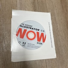 Adobe Illustrator CS WOW Disk Windows & Mac Sealed Vintage Rare CD/Rom 2004 picture