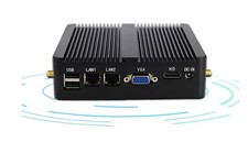 Industrial PC Host Fanless Embedded Mini Industrial Computer Dual Network Ports picture