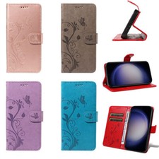 Butterfly Flower Wallet Phone Case For Xiaomi 15 14 13 Redmi Note 14 15 POCO X7 picture