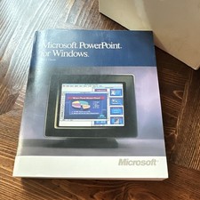 Microsoft PowerPoint for Windows User Manual Vintage 1990 MPN 12647 picture