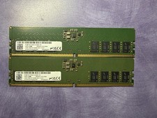 Micron 2x16GB DDR5-5600 1Rx8 DIMM Desktop Memory RAM MTC8C1084S1UC56BD1 picture