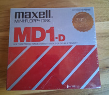 Maxell Mini-Floppy Disk MD1-D 10 Pack NEW SEALED picture