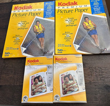 Kodak Premium Picture Paper Letter 8.5x11 50 Sheets & 4x6 100 Sheets NEW Vintage picture