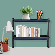 Clamp-On 2-Tier Desk Shelf, Adjustable Space-Saving Organizer for Home & Office picture