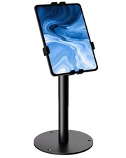 Anti-Theft Tablet Stand Metal Kiosk Holder 7-11in Swivel Clamp Black picture