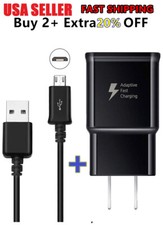 For Samsung Galaxy Tab A 4 E S2 Tablet Wall Charger + USB Micro Charging Cable picture