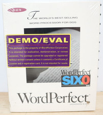 Rare Sealed New - Word Perfect Version 6.0 DOS DEMO/EVAL English F3USIWP60D USA picture