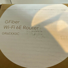 GFiber Wi‑Fi 6E Router GR6EXX0C White w/ Power Adapter, 3 LAN Ports bundle picture