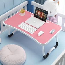 Laptop Bed Desk Foldable Portable Laptop Kids Table Breakfast Tray Stand Stable picture