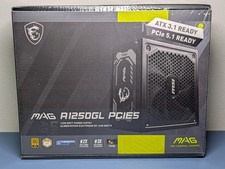 MSI MAG A1250GL PCIE5 1250W 80+ Gold Fully Modular ATX 3.1 PSU Sealed picture