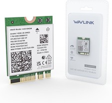 WAVLINK WiFi 6E Wireless Card with Bluetooth 5.3, 2026 Tri-Band AXE5400 T49-33 picture
