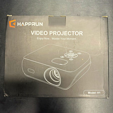 HAPPRUN H1 1080p Projector Bluetooth HDMI USB Built-in Speakers Black picture