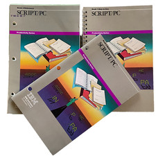 IBM Software Script/PC Book 1 2 3 1st Edition 1984 How To Quick Reference Manual picture