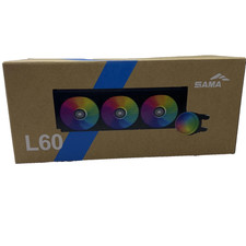 SAMA L60 BK 360mm AIO Liquid CPU Cooler ARGB Triple 120mm PWM Fans Black picture