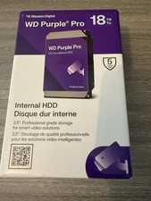 WD Purple PRO 18TB Internal Hard Drive 7200RPM/512Mb Surveillance 3.5