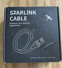LUCMO 150ft Starlink Cable Gray ST To ST Round Cable MPN STK17 Outdoor Ready Box picture