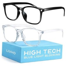 High Tech Blue Light Glasses - Advanced Blue Light *B1 Light Black+clear Clear picture