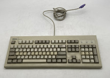 Dell QuietKey SK-8000 Gray/Beige Full PS/2 Desktop PC Vintage Keyboard picture