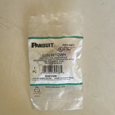 Panduit Mini-Com TX-5e Jack RJ45 Cat 5e Panel Mount White picture