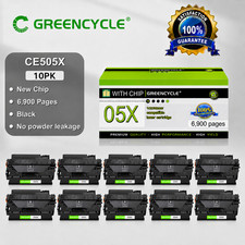 10PK High Yield Black CE505X 05X Toner Cartridge for HP Laserjet P2055x P2055dn picture