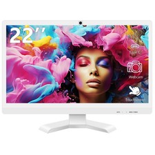 Pisichen 22 inch Touch Screen Monitor with Webcam FHD 1920x1080P Computer Mon... picture