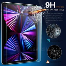 For Apple iPad Pro 12.9 (2020) 4th Gen Premium Tempered Glass Screen Protector picture