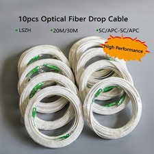 10pcs Indoor Fiber Drop Optical Patch Cable SC/APC-SC/APC Single Mode 20/30M picture
