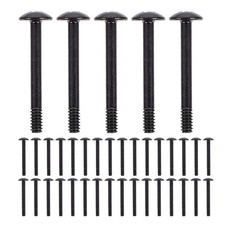 100Pcs Versatile Black Iron Screws for Computer Case Fan Mounting picture