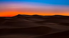 Landscape nature sand dunes sky sunset clear sahara Custom Gaming Mat Desk picture