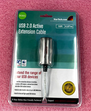 *StarTech 15 ft USB 2.0 Active Extension Cable - M/F (USB2FAAEXT15) New in box* picture