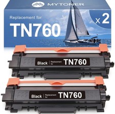 Toner Cartridge Compatible Replacement for Brother TN760 TN730 TN730/TN760 Bl... picture