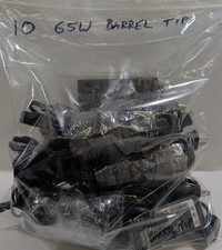 Lot of 10 Genuine Lenovo 65W 20V 3.25A AC Adapter w/ PWR Cords -Large Round Plug picture