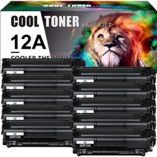 10PK Q2612A Toner High Yield Compatible for HP 12A LaserJet 1015 1020 1022n 3055 picture