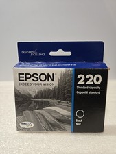 Genuine Epson 220 Black DuraBrite Ultra Ink Cartridge T220120 EXP. 06/2025 picture