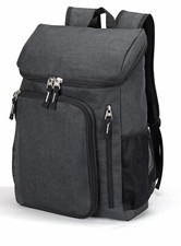 Deluxe Laptop Tablet Wide Mouth Backpack Padded Travel Bookbag for School, Work picture