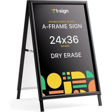 A Frame Sidewalk Sign 24x36 Inches Double Sided Heavy Duty T Open picture